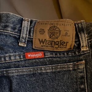 Wrangler Authentic Dark Blue Denim Jeans